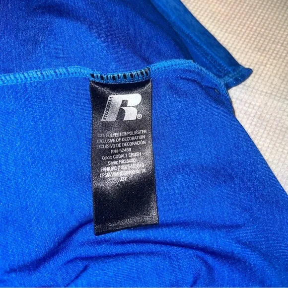 Russell DRI-power Blue Athletic Men's Shirt Size Medium - Picture 5 of 5